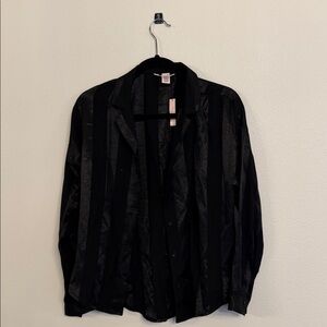 Victoria's Secret Black Satin Top